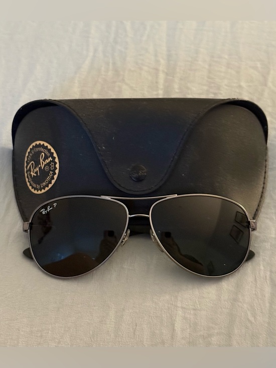 Ray-Ban Aviator Sunglasses - Dark Green Lenses, Gunmetal Frame
